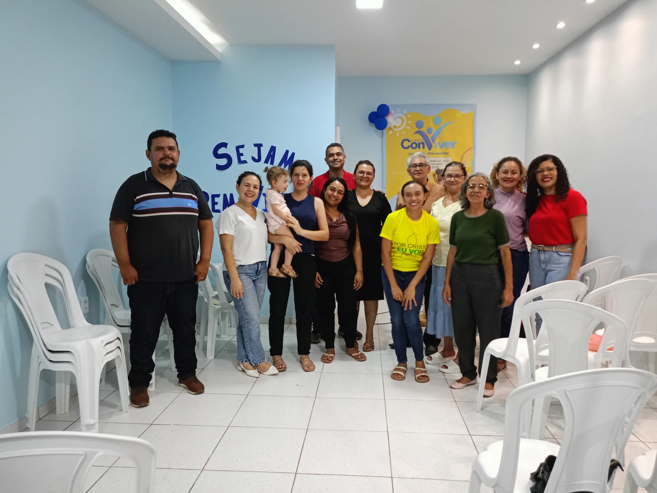 Culto de oração com o apoio dos PGs