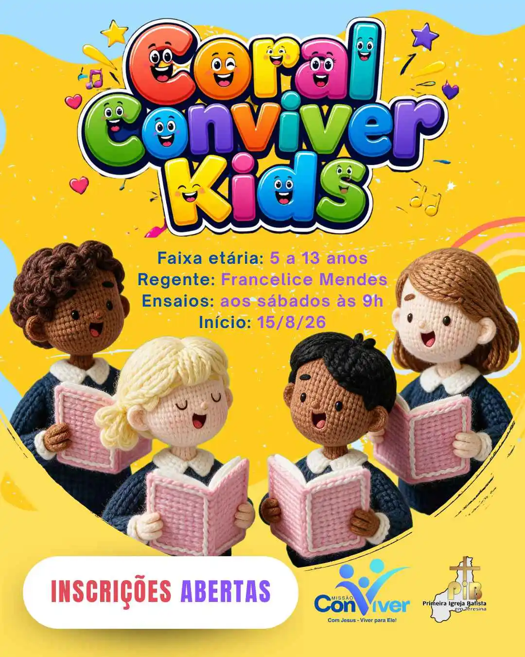 Inscrições do Coral